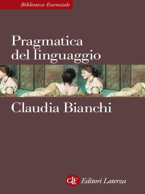 cover image of Pragmatica del linguaggio